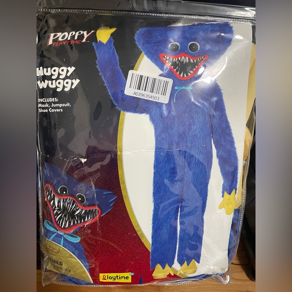 Poppy Playtime Huggy Wuggy Brand New Never Worn Child’s Costume Size 8-10